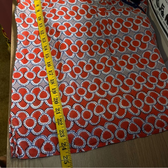 Roller Rabbit Calisto Zola Top Tunic Blouse Red Blue Boho Flowy Vacation Summer‎ - Picture 11 of 13